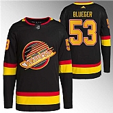 Men's Vancouver Canucks #53 Teddy Blueger Black Retro Stitched Jersey,baseball caps,new era cap wholesale,wholesale hats